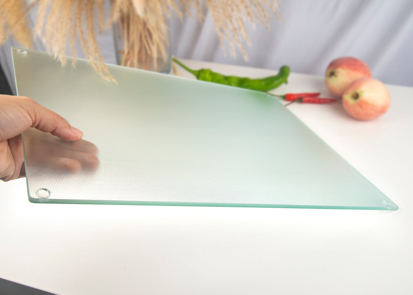 Original Kitchenvilleâ„¢ Glass Chopping / Cutting Board Bundle (50x40cm + 40x30cm)