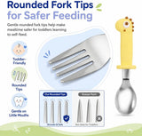 Kitchenville kids stainless steel cutlery set for lunch boxes