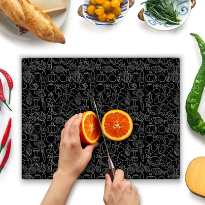 Original Kitchenville™ Glass Chopping / Cutting Board 40x30cm