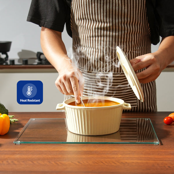 Kitchenville Glass Board in customer kitchen